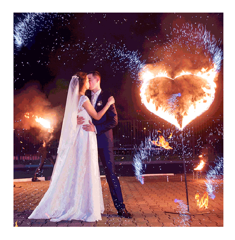 Организация пиротехнического шоу на свадьбу  Бородино | borodino.salutsklad.ru