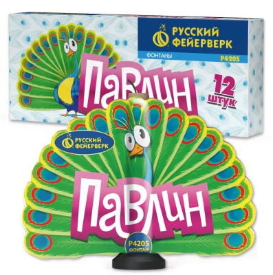 Павлин F Пиротехнический фонтан купить в Бородино | borodino.salutsklad.ru