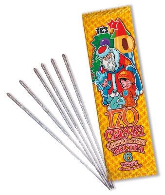 170 мм. Экстра Бенгальские огни купить в Бородино | borodino.salutsklad.ru